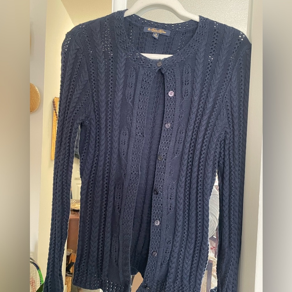 Brooks Brothers Dark Blue Women's Cardigan